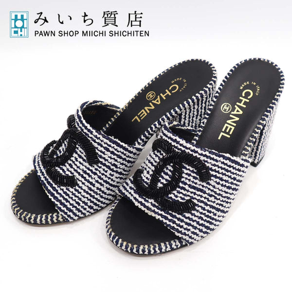 シャネル CHANEL フラットシューズ 靴 シューズ ツイード レッド