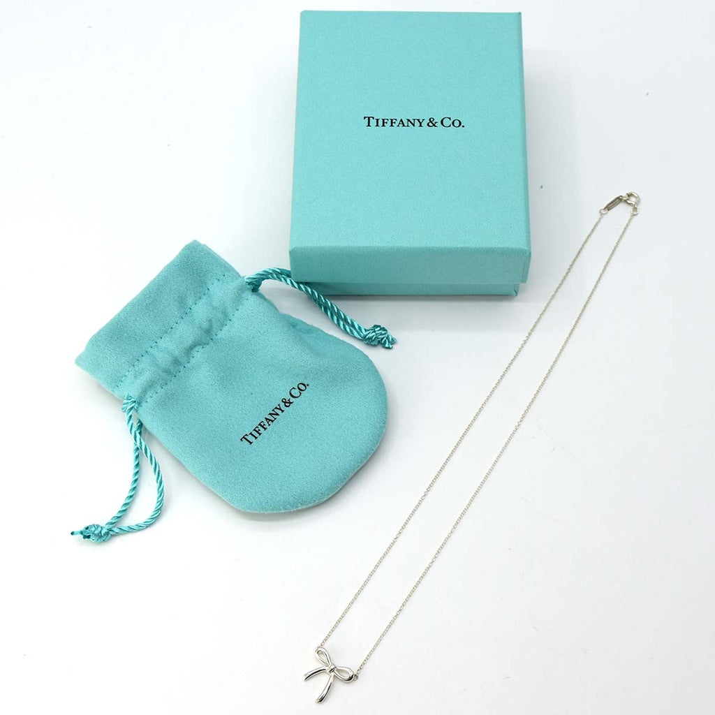 ティファニー ボウ ネックレス リボン 40cm シルバー925 TIFFANY＆Co