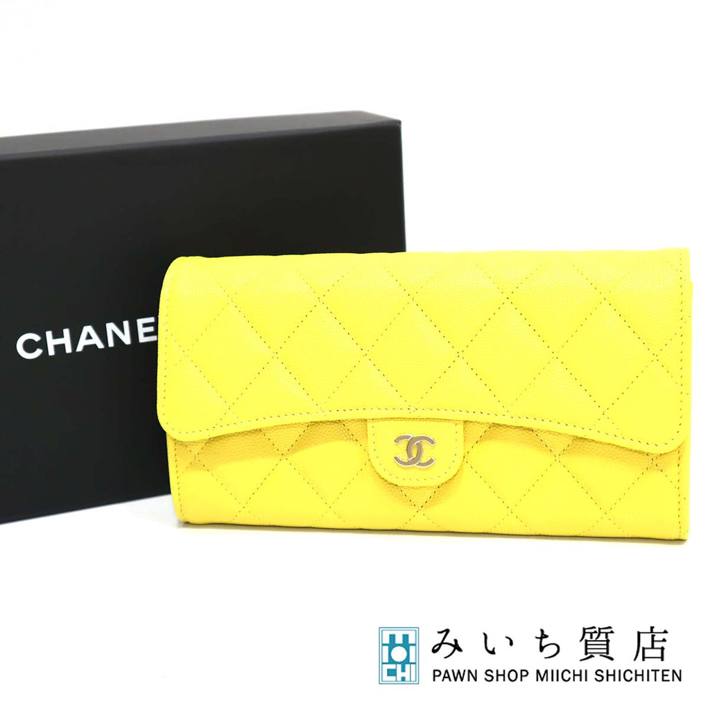 未使用 シャネル CHANEL クラシック ロング フラップ ウォレット 