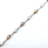 ブレスレット K18 ダイヤ 1.25ct DE BEERS デビアス LINE ブレスレット 7.3g K-3