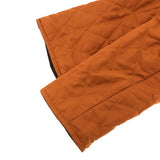エルメス HERMES キルティング ジャケット リバーシブル Lサイズ ブラウン オレンジ アウター H560