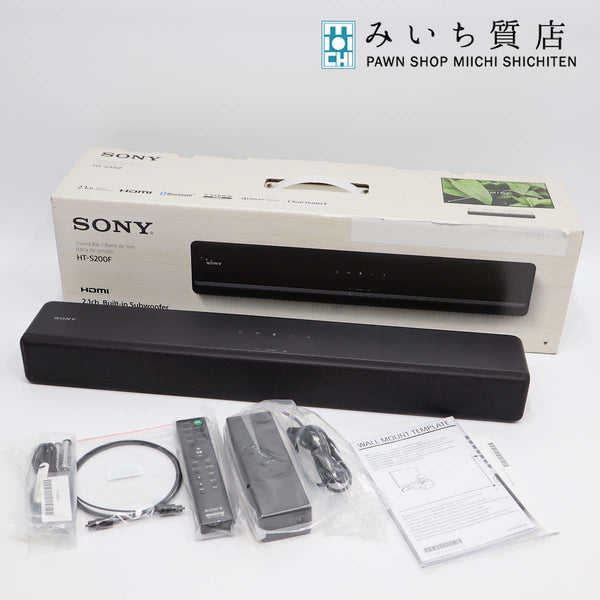 スピーカー　SONY ソニー HT-S200F サウンドバー ホームシアター 音響機器 22k587-1