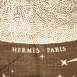 エルメス HERMES カレジェアン CLAIR DE LUNE クレール ドゥ リュンヌ ベージュ カシミヤ シルク 140 大判 23k870-2