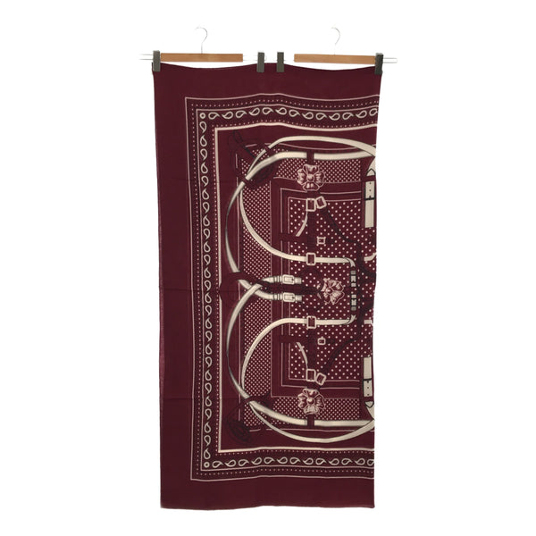 未使用 エルメス HERMES カレ140 ショール グラン マネージュ バンダナ GRAND MANEGE BANDANA 2430509S H4559