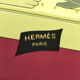 エルメス HERMES カレ90 スカーフ TOUT CUIR すべて皮 革 シルク 赤 緑 グリーン H9790