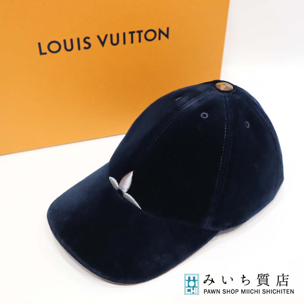 LV ルイヴィトン キャップ 帽子 M7791M キャップ・LV タッチ ブルー