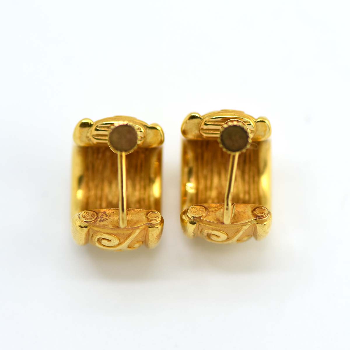 **再値下げ*シャルル ガルニエCharles Garnier 18KYGピアス イヤリング シャルル ガルニエ K18 750 5.3g CHARLES GARNIER 22k97-3