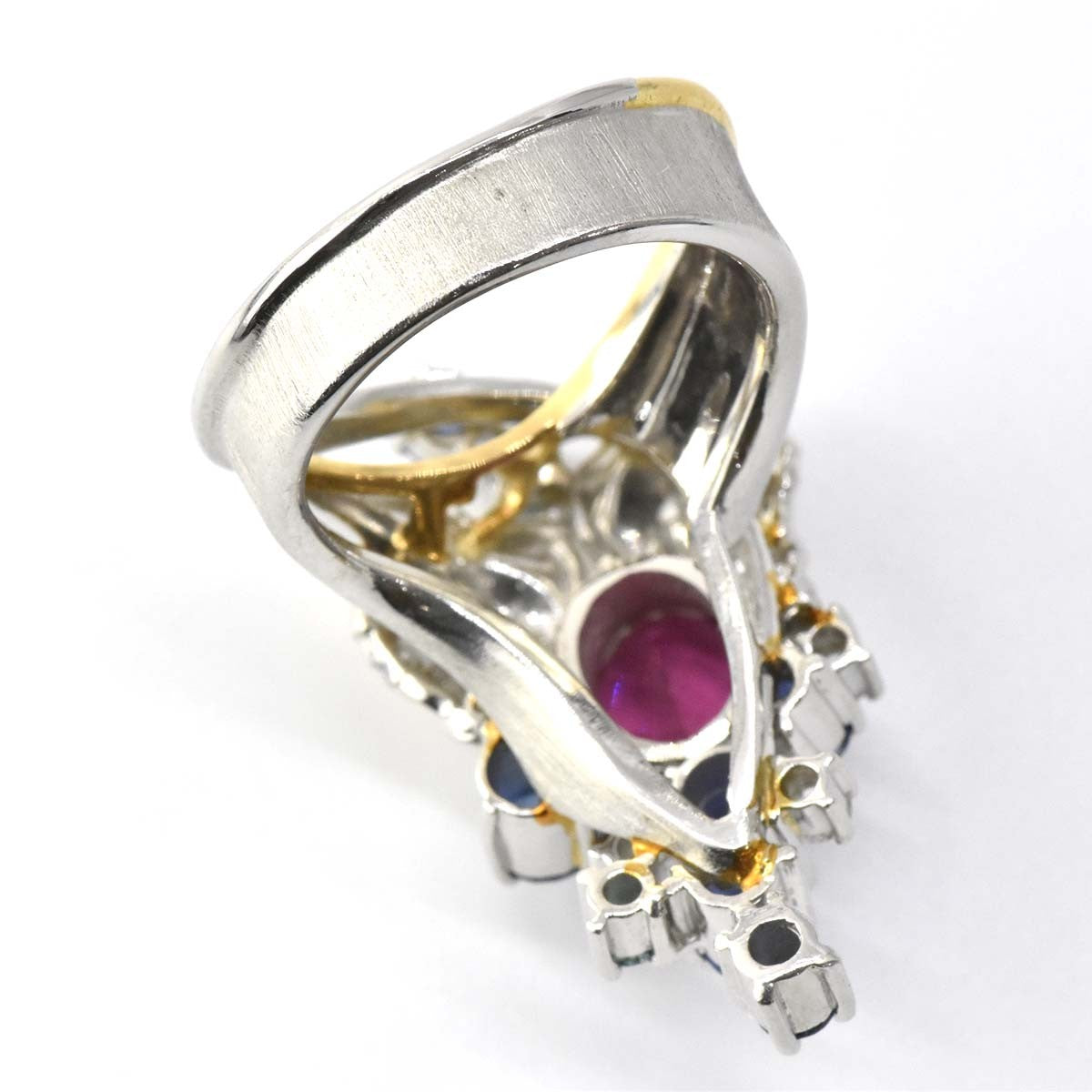 リング 石川暢子 K18 PT900 トルマリン 2.38ct ダイヤ 0.54ct