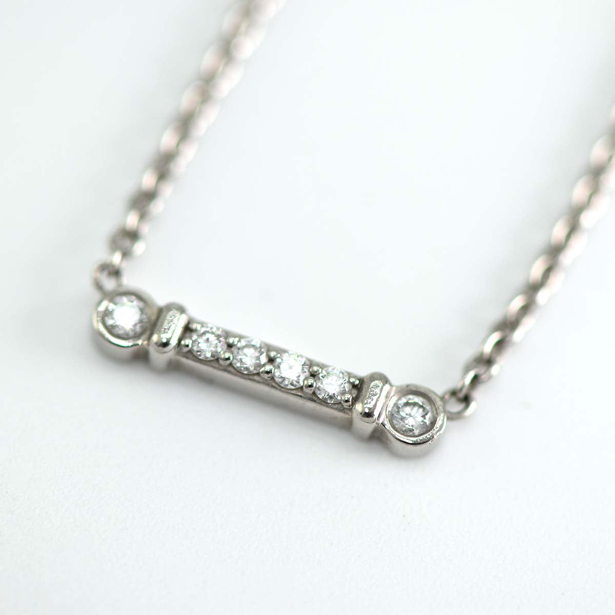 Tiffany&Co フルールドリス バーペンダント ローズゴールド