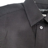 DOLCE&GABBANA ドルガバ シャツ 37 サイズ 水玉 ドット 黒 白 ワイシャツ 服 長袖 23k232-13
